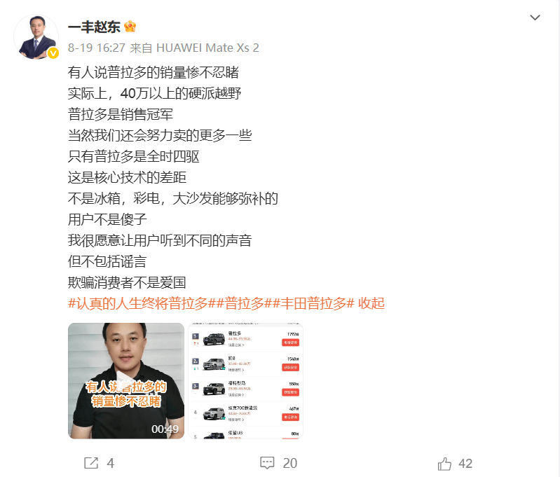 普拉多7月售1792臺,是銷量慘淡,還是“銷量冠軍”?